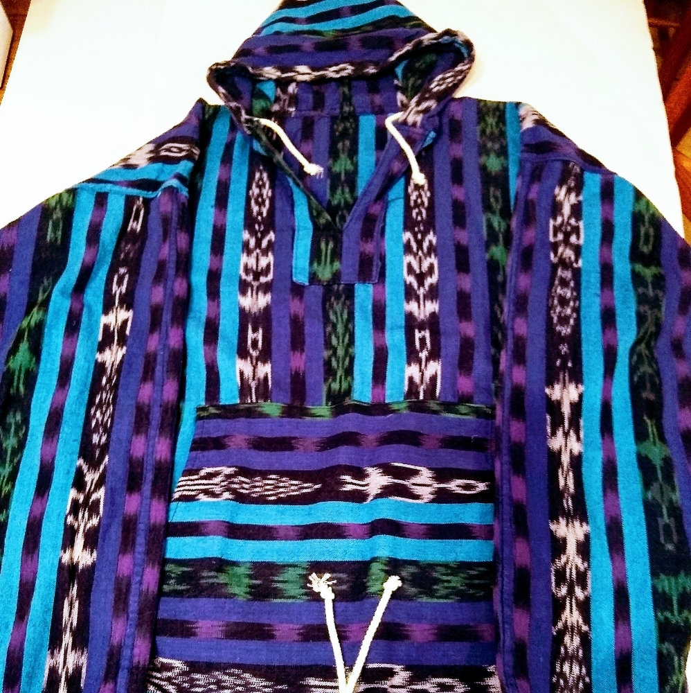 Blue & Purple Striped Hoodie